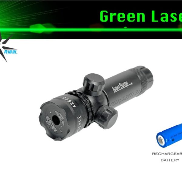 Alternative view of Laser - Green + Battery Included (rechargeable)