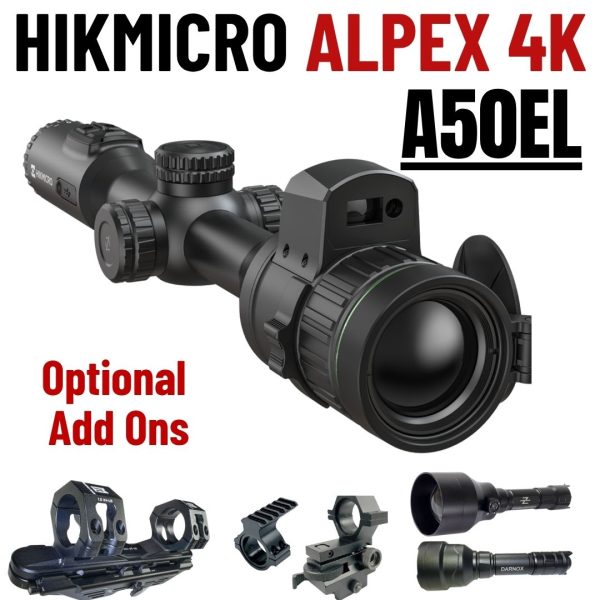Hikmicro Alpex 4K A50EL - Day + Night Vision Scope - 2026