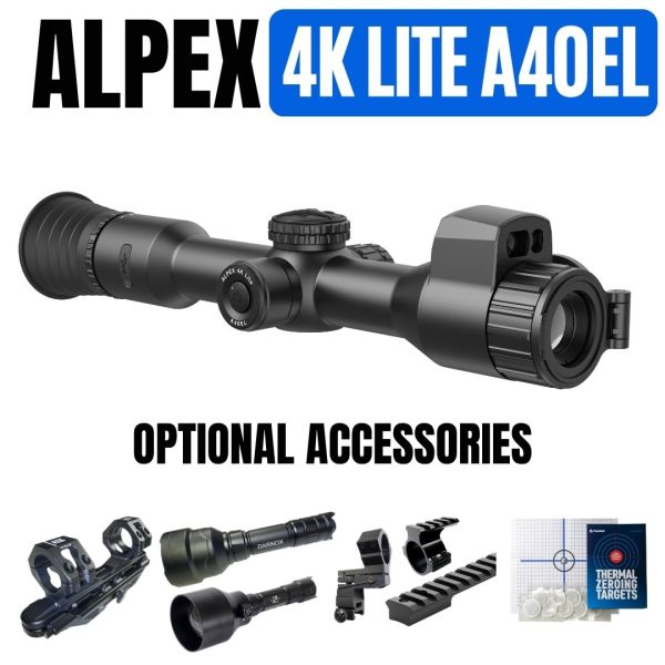 Hikmicro Alpex 4K LITE A40EL – Day + Night Vision Scope – 2026