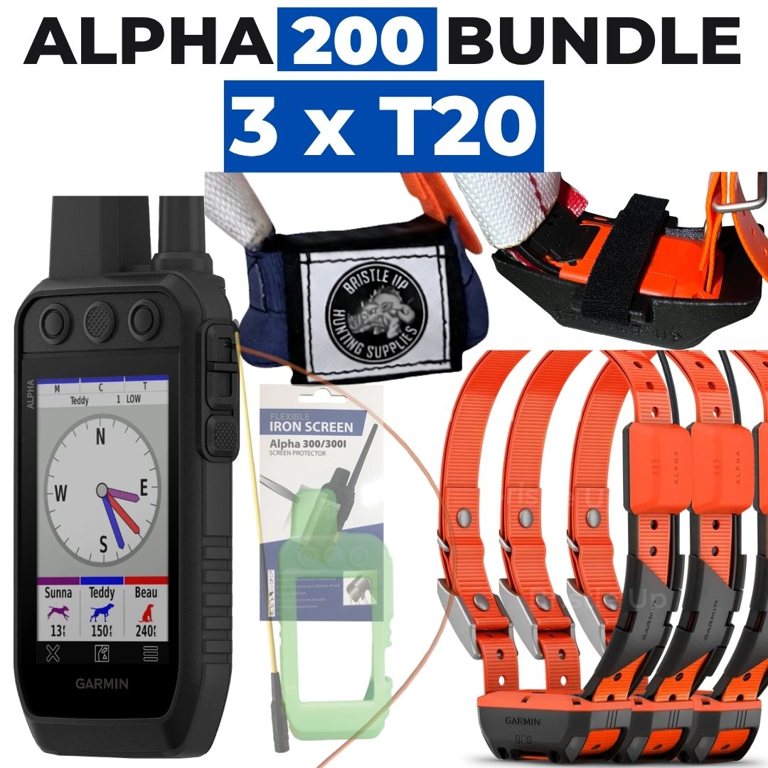 GARMIN Alpha 200 + T20 x 3 + Accessories Included (2026)