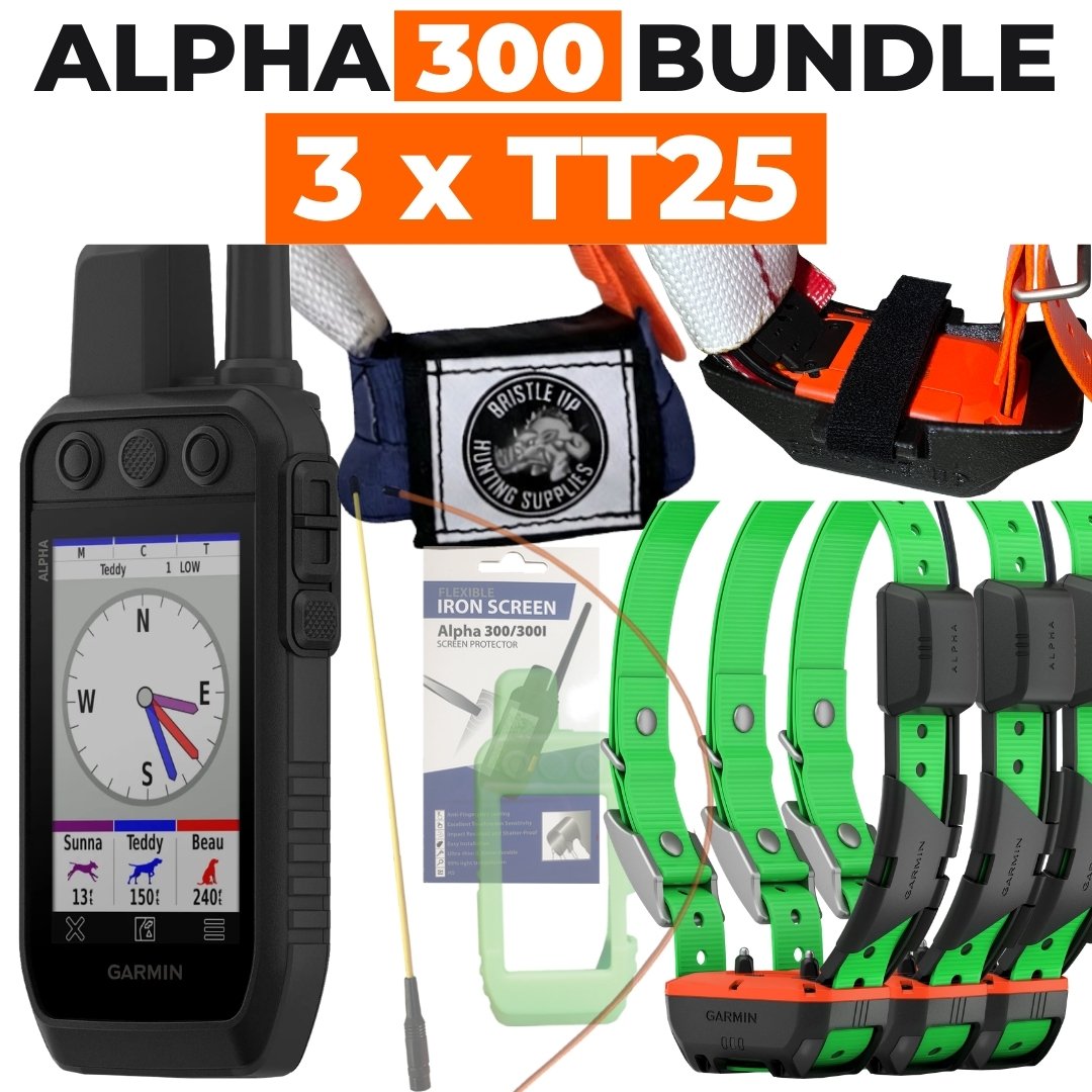 GARMIN Alpha 300 + TT25 x 3 + Accessories Included (2026)