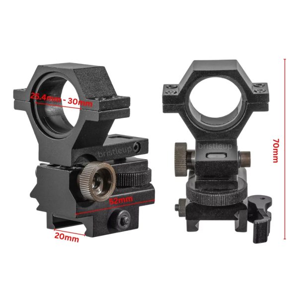 Darnox Low Windage Clamp - Supports 25mm and 30mm Tubes for IR Torches - Image 7