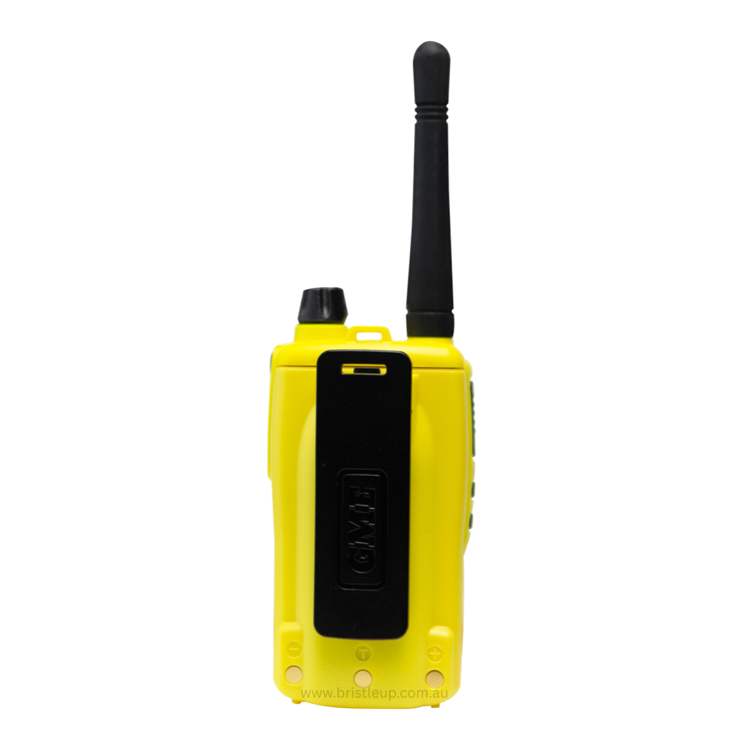 GME TX6165XO 5/1 Watt IP67 UHF CB Handheld Radio - Yellow - Image 4