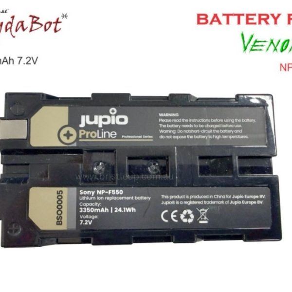 Alternative view of Jupio 3350 Battery for VENOM S - NP-F550
