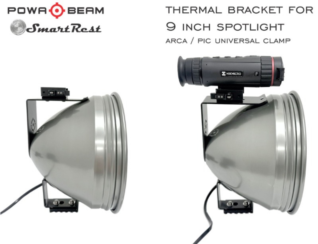 Powa Beam 9" Thermal Mount Bracket Arca and Pic Uni clamp - PN896-9UNI - Image 4