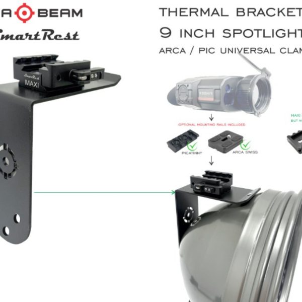 Powa Beam 9" Thermal Mount Bracket Arca and Pic Uni clamp - PN896-9UNI - Image 5