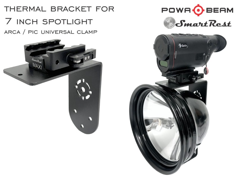 Powa Beam 7" Thermal Mount Bracket Arca and Pic Uni clamp