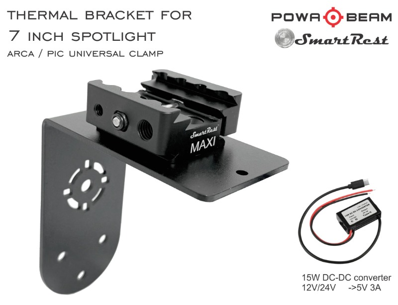 Powa Beam 7" Thermal Mount Bracket Arca and Pic Uni clamp - Image 7
