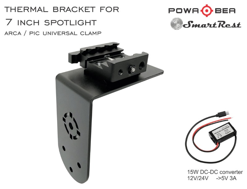 Powa Beam 7" Thermal Mount Bracket Arca and Pic Uni clamp - Image 8