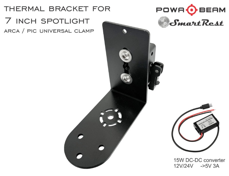 Powa Beam 7" Thermal Mount Bracket Arca and Pic Uni clamp - Image 2