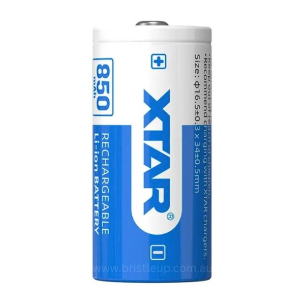 XTAR 16340 850mAh 2.5A Protected Rechargeable Li-ion Battery