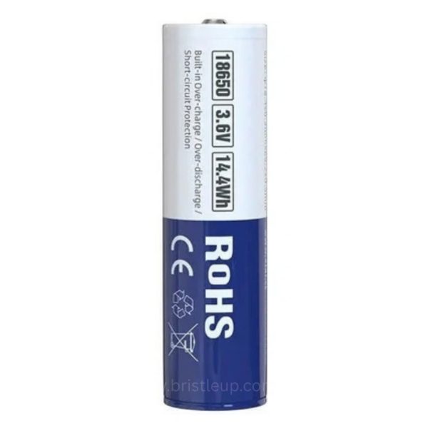 Alternative view of XTAR 18650 4000mAh 10A Protected Rechargeable Li-ion Battery