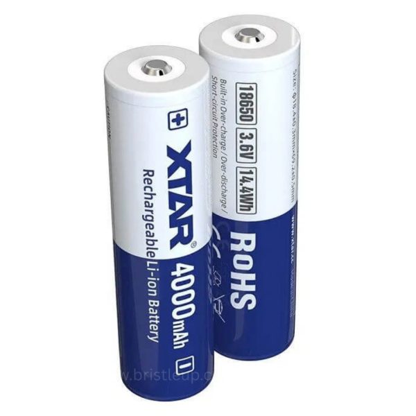 XTAR 18650 4000mAh 10A Protected Rechargeable Li-ion Battery - Image 4