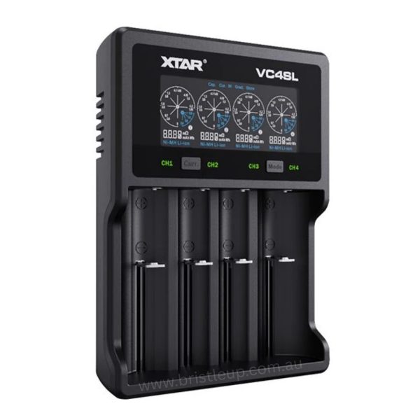Alternative view of Xtar VC4SL 2 USB-C Powered Battery Charger