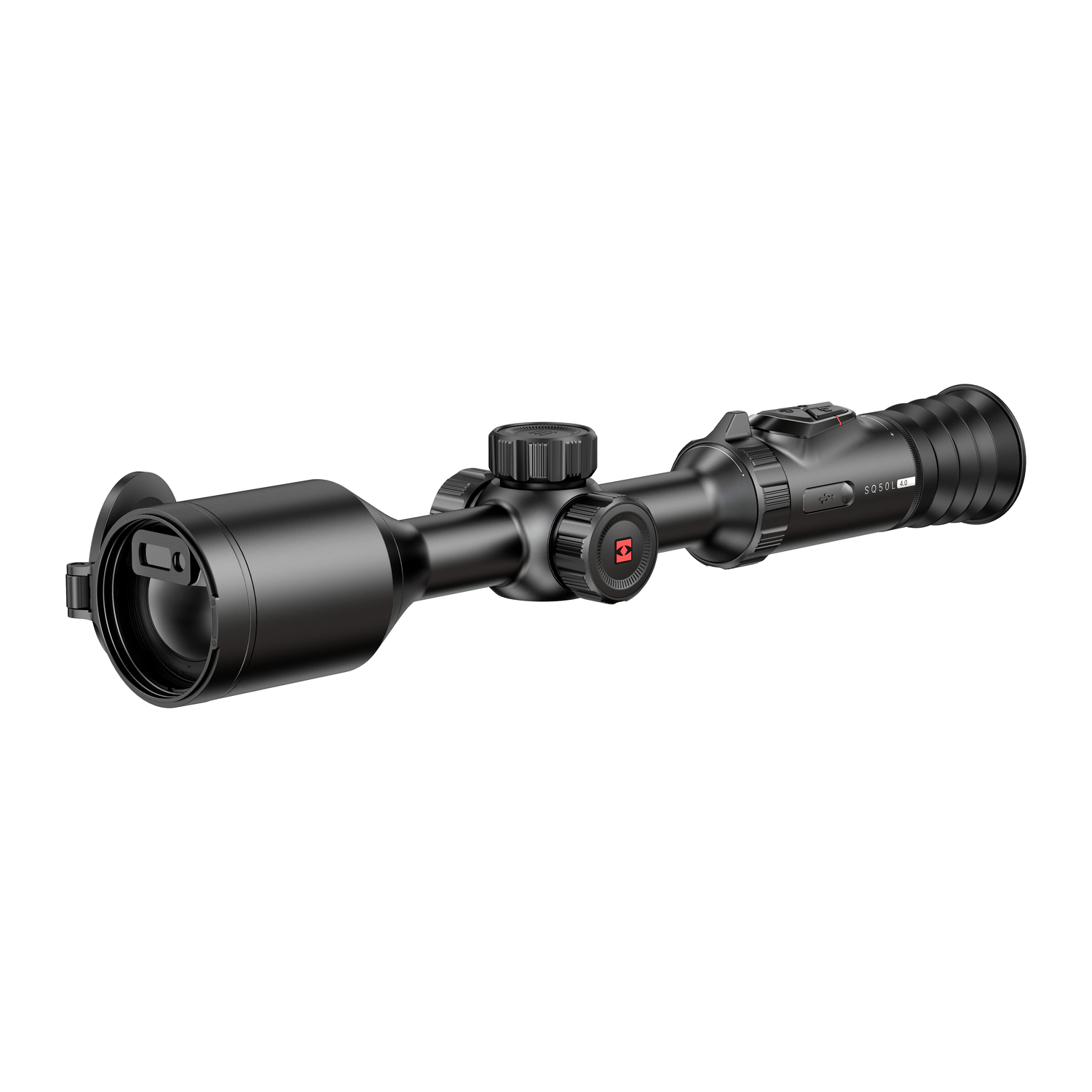 Hikmicro Stellar SQ50L 4.0 thermal scope, front three-quarter view