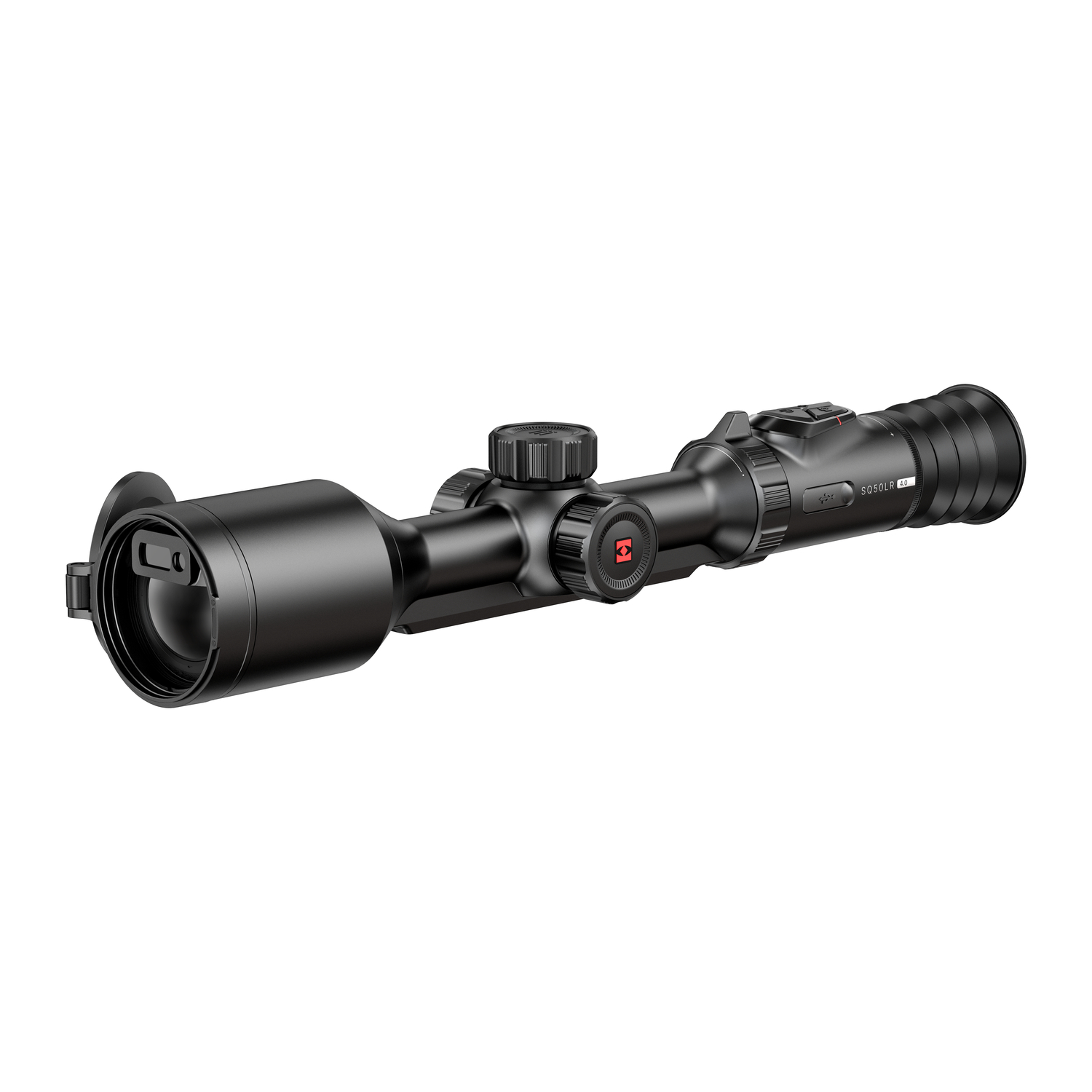 Hikmicro Stellar SQ50LR 4.0 thermal scope, front three-quarter view