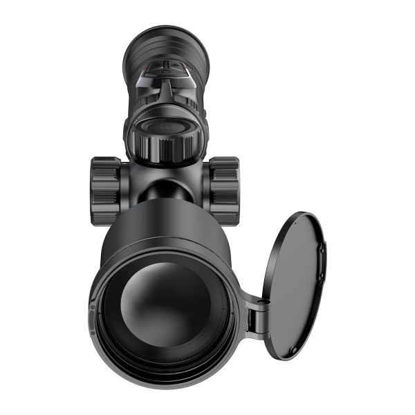 Hikmicro Stellar SX75L 4.0 thermal scope, top view with lens cover open